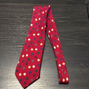 Lands end Red Polka Dot Tie